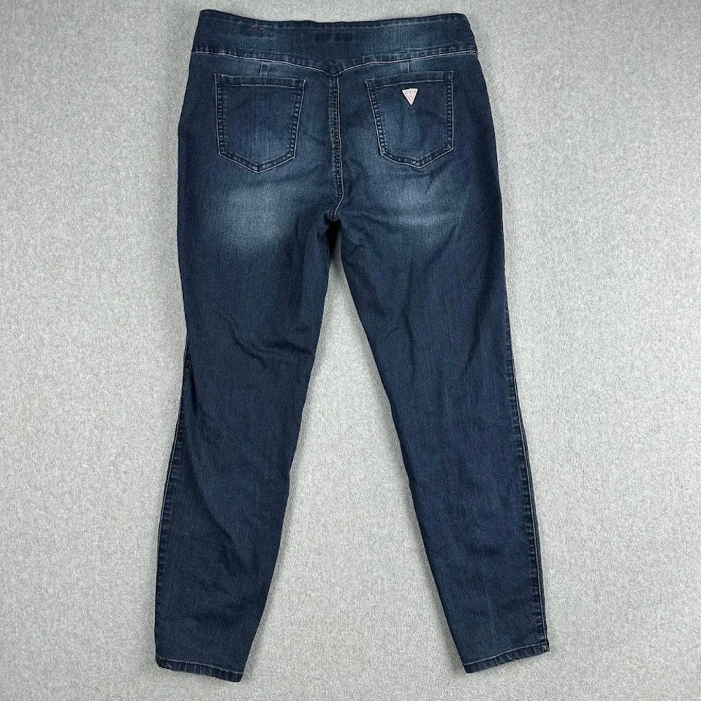 Guess Womens Pull On Jeggings Maliah Fit Dark Wash Form Stretch Pants Large 12 - Picture 2 of 10